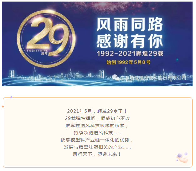 29周年|順威29載，風(fēng)雨同路，感謝有你！